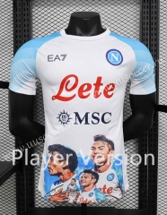 Player version  2023-24 Napoli White Thailand  Soccer Jersey-888