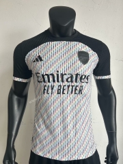 Player version 23-24   Arsenal Black&White  Thailand Soccer Jersey AAA