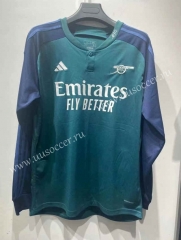 2023-24 Arsenal Away Blue  Thailand LS Soccer Jeesey AAA-422