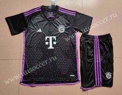2023-24 Bayern München Away Black Soccer Uniform-718