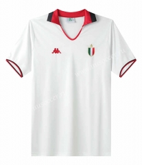 Retro Version Champions League final88-89 AC Milan Away White   Thailand Soccer Jersey AAA-7505