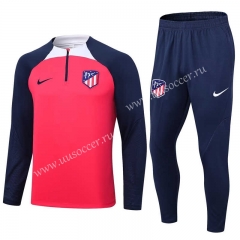2023-24 Atletico Madrid Red Thailand Soccer Tracksuit Uniform-411