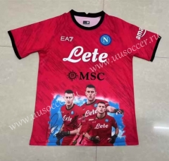 2023-24 Napoli Red  Thailand  Soccer Jersey-0009