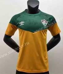 2023-24 Fluminense Yellow  Thailand Soccer Jersey-0009