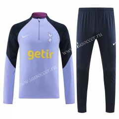 2023-24 Tottenham Hotspur Purple Thailand Soccer Tracksuit Uniform-4627