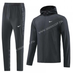 2023-24 Nike Dark Gray Soccer Jacket Uniform -LH
