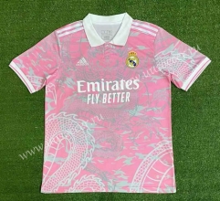 2023-24   Real Madrid  Dragon Mark Special Edition Pink Thailand Soccer Jersey AAA-422
