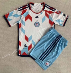 2023-24  Chicago Fire Away White  Soccer Uniform-AY