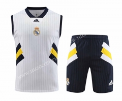 2023-24 Real Madrid White Vest Soccer uniform-418