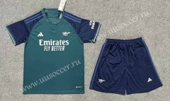 2023-24 Arsenal Away Blue Soccer Uniform-3454
