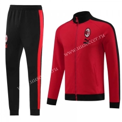 2023-24 AC Milan Red Soccer Jacket Uniform-LH