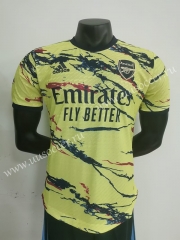 Player version 23-24   Arsenal Yellow Thailand Soccer Jersey AAA