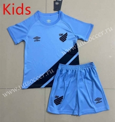 2023-24 Atlético Paranaense  Away Blue kids Soccer Uniform-506