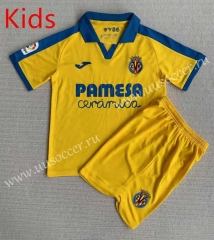 2023-24 Villarreal CF Home Yellow  Soccer kids Uniform-AY