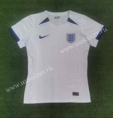 2023-24  England Home White  Female Thailand Soccer Jersey-416