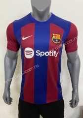 （s-4xl）Correct version 2023-24  Barcelona Home Red& Blue Thailand Soccer Jersey AAA-416