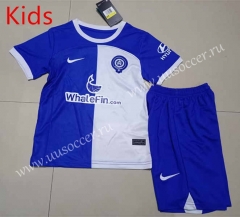 120th Anniversary Edition Atlético Madrid Blue&White kids  Soccer Uniform-507