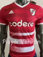 Player version 23-24 CA River Plate Away Red Thailand Soccer Jersey AAA-518