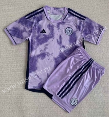2023-24 Scotland Away Purple Soccer Women Uniform-AY
