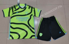 2023-24 Arsenal Fluorescent  Green Soccer Uniform-718