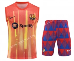 2023-24 Barcelona Oranger  Thailand  Soccer Vest uniform-418