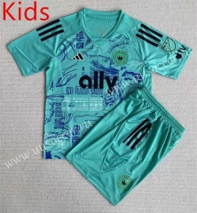 2023-24 Charlotte Special Version Green Soccer kids  Uniform-AY