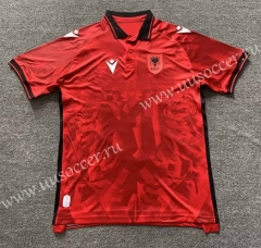 23-24 Albania Home Red Thailand Soccer Jersey AAA-512