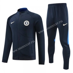 2023-24 Chelsea Royal Blue Soccer Thailand Jacket Uniform-7411