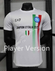 Player version champion edition 2023-24 Napoli White Thailand  Soccer Jersey-888