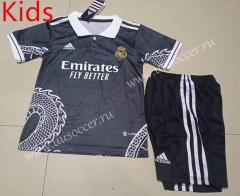 2023-24 Dragon Edition Real Madrid Black  Soccer Uniform-507