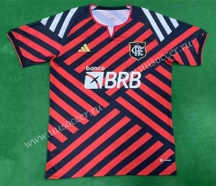 2023-24 Flamengo Red&Black  Thailand Soccer Jersey AAA-0009