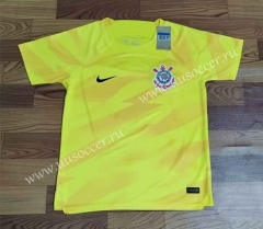 2023-24   Corinthians  Goalkeeper Yellow Thailand Soccer Jersey AAA-2483