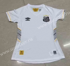 2023-24 Santos FC Home White Thailand Female Soccer Jersey AAA-6032