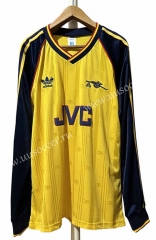 88-91 Retro Version Arsenal Away YellowThailand LS Soccer Jersey AAA-7505