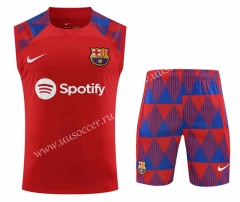 2023-24 Barcelona Red Thailand  Soccer Vest uniform-418