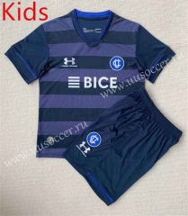 2023-24 CD Universidad Católica 3rd Away Royal Blue kids  Soccer Uniform-AY