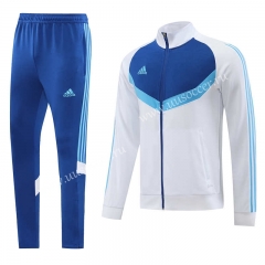 2023-24 Adida s White Blue Jacket Uniform-LH