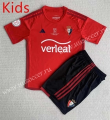 final version 2023-24 CA Osasuna Red  kids Soccer Uniform-AY
