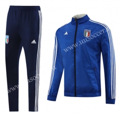 2023-24 Italy  Blue Soccer jacket-LH