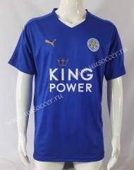 2015-16 Leicester City Home Blue Thailand Soccer Jersey AAA-503