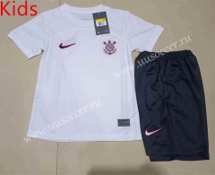 2023-24 Corinthians Home White kids Soccer Uniform-507