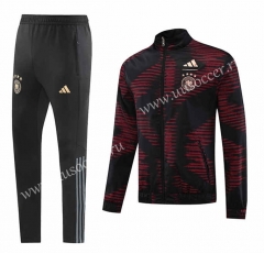 2023-24 Germany Black&Red  Thailand Soccer  Jacket Uniform-LH