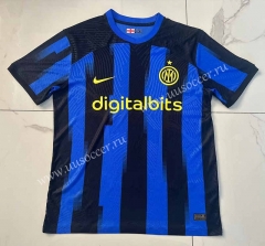 2023-24 Inter Milan  Home Blaxk&Blue Thailand Soccer Jersey AAA-SJ