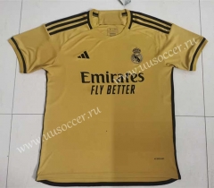 2023-24   Real Madrid Yellow Thailand Soccer Jersey AAA-4178
