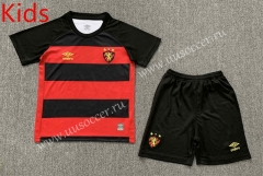 2023-24 Sport Recife Home Red& Black Kids/Youth Soccer Uniform-HR