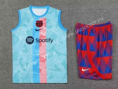 2023-24 Barcelona Light Blue Thailand  Soccer Vest uniform-418