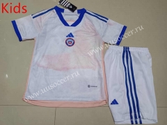 2022-23 Chile Away White kids Soccer Uniform-507