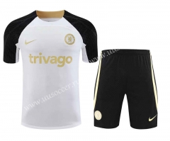 2023-24 Chelsea White Thailand Soccer Uniform-418