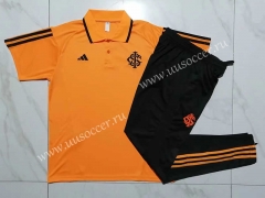 2023-24 Brazil SC Internacional Orange Thailand Polo uniform-815