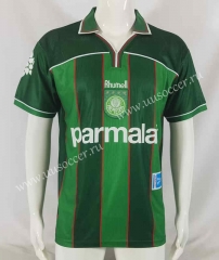 Retro version 1999 SE Palmeiras 2nd Away Green Thailand Soccer Jersey AAA-503